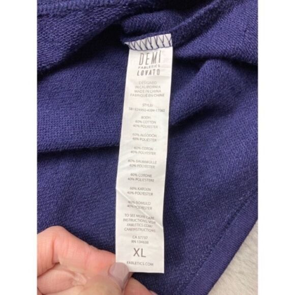 Fabletics blue Dominique pullover sweatshirt - Picture 6 of 7